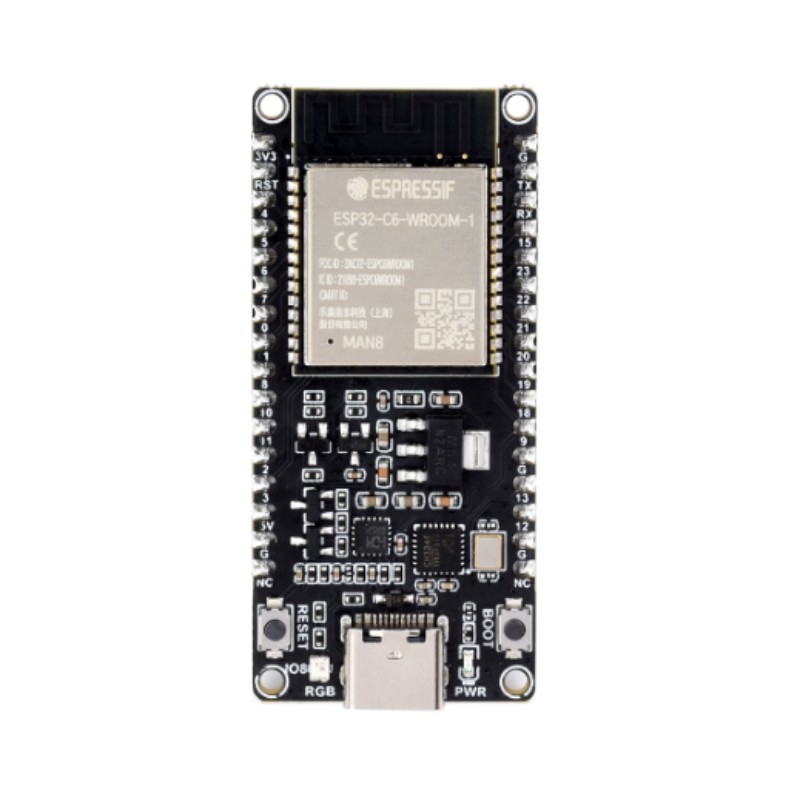 ESP32-C6-DEV-KIT-N8-M با پین لحیم کاری