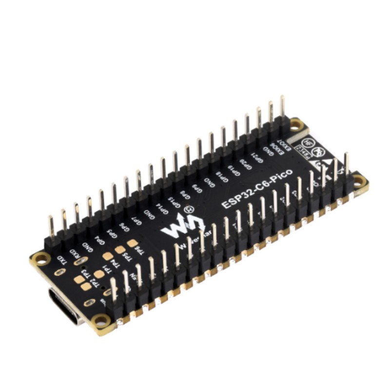 ESP32-C6-Pico-M با پین لحیم کاری